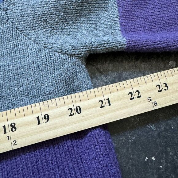 Elodie Women’s Striped Sweater Size Large Acrylic Blend Colorful Stretch Preppy - Picture 6 of 10